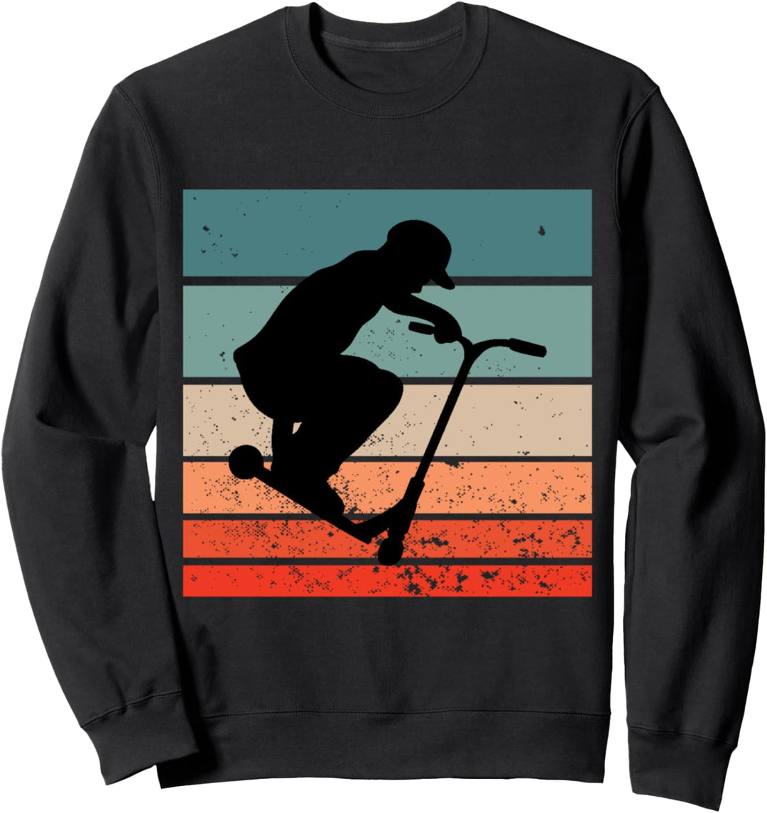 Stunt Scooter Skater Stunt Geschenk Tretroller Stunt Roller Sweatshirt