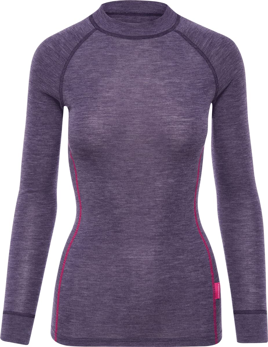 Thermowave Warm Active Merino Unterwäsche Damen - Thermounterwäsche Damen Shirt Langarm - Funktionss