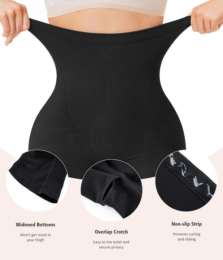 KUMAYES Bauchweg Unterhose Damen Hohe Taille Shapewear Nahtlose Miederhose Bauchkontrolle Höschen Sh
