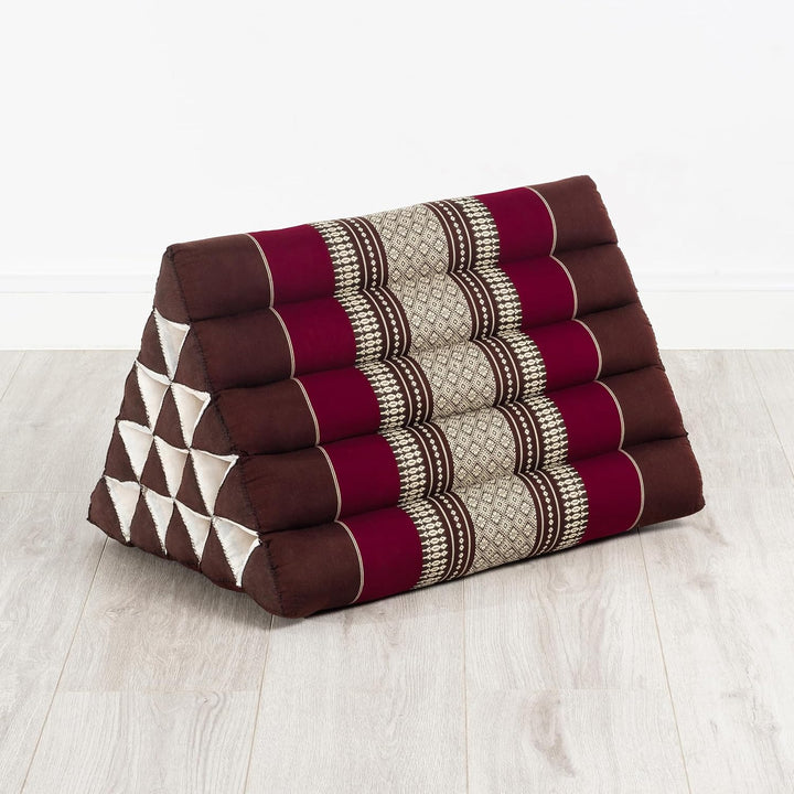 livasia Rückenstützkissen extrahoch, Dreieckskissen für Garten und Balkon, Keilkissen mit Kapok, Lag