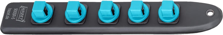 HAZET Smart-Rail 900SR-5 | magnetische Unterseite mit 5 Steckplätzen und robuster Drehverriegelung,