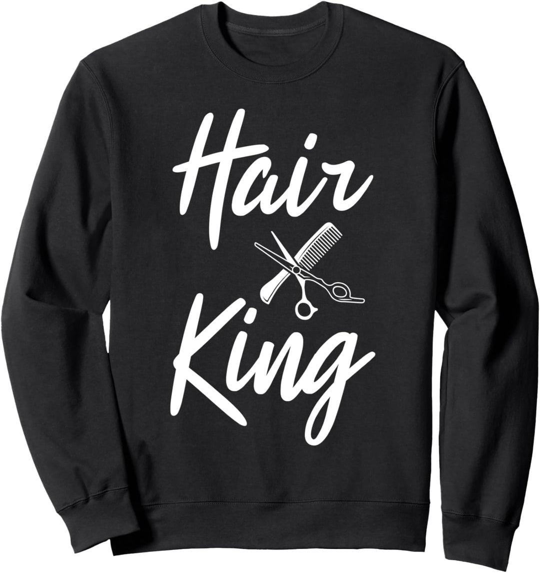 Barbier Haarkönig Haarschneider Geschenkidee Barber Shop Sweatshirt