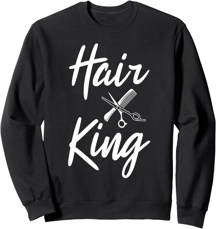 Barbier Haarkönig Haarschneider Geschenkidee Barber Shop Sweatshirt