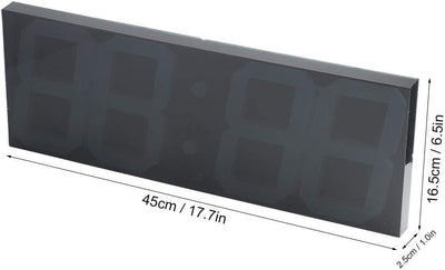 Ymiko Grosse LED-Digitaluhr, Wanduhr, elektronisch, Spiegel, digital, LED, 100 – 240 V, mit Fernbedi