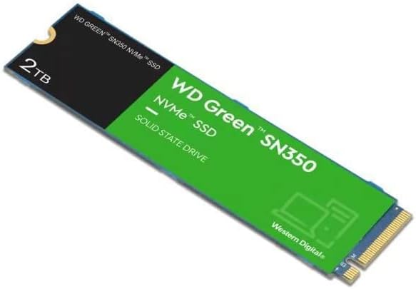 WD Green™ SN350 NVMe SSD Festplatte 2 TB, M.2 2280 (Schnelle NVMe™-Leistung von bis zu 2.400 MB/s, s