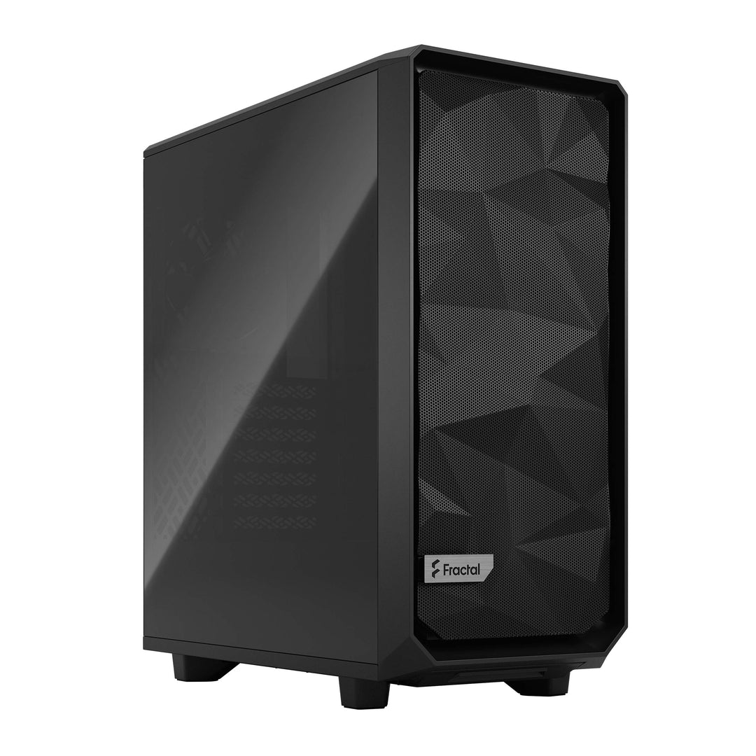 Fractal Design Meshify 2 Compact Black ATX Flexible High-Airflow Dark Tinted Tempered Glass Window M