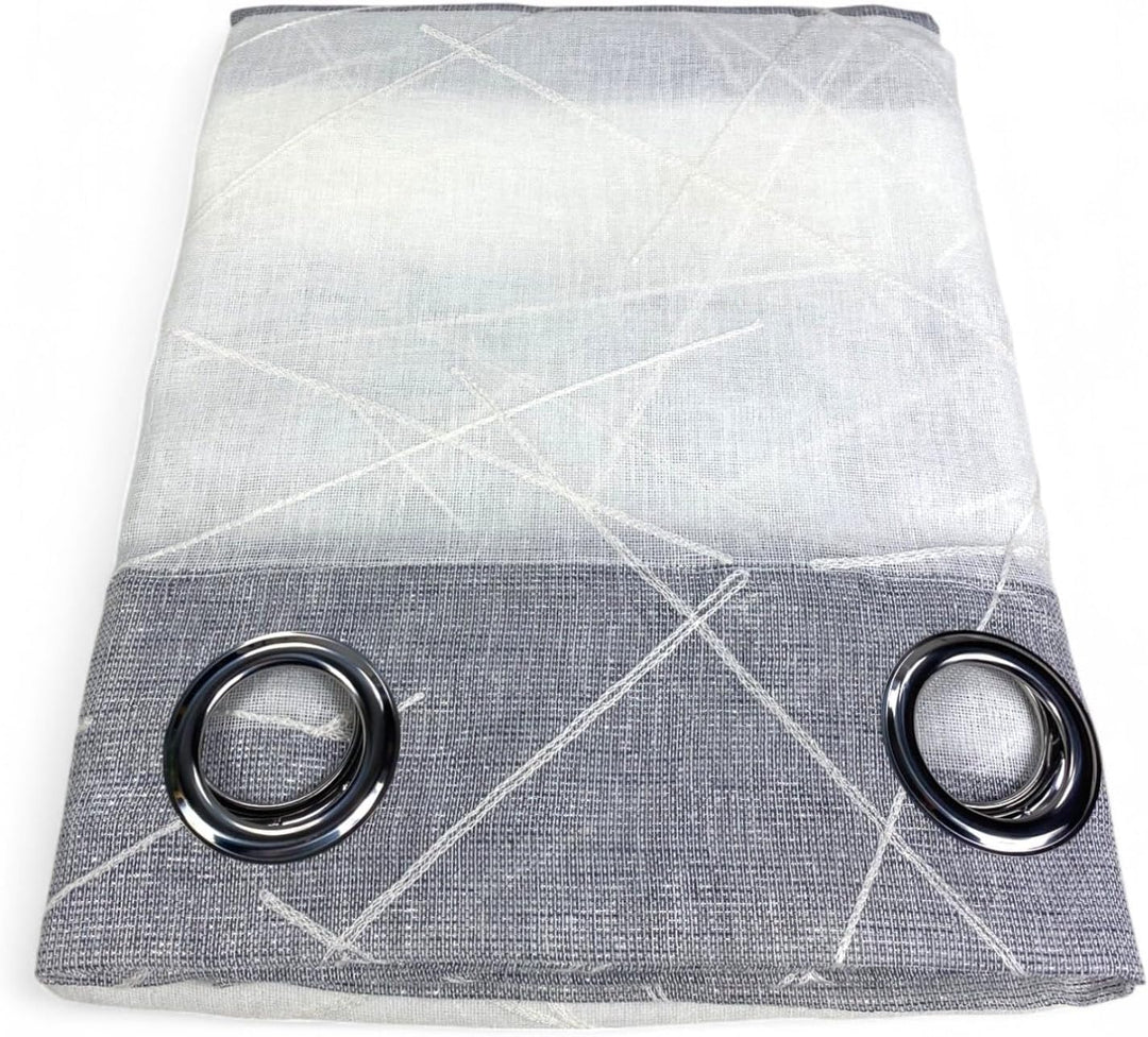 tex Family Vorhang Yara cm 140 x 300 verpackt (grau), Grau