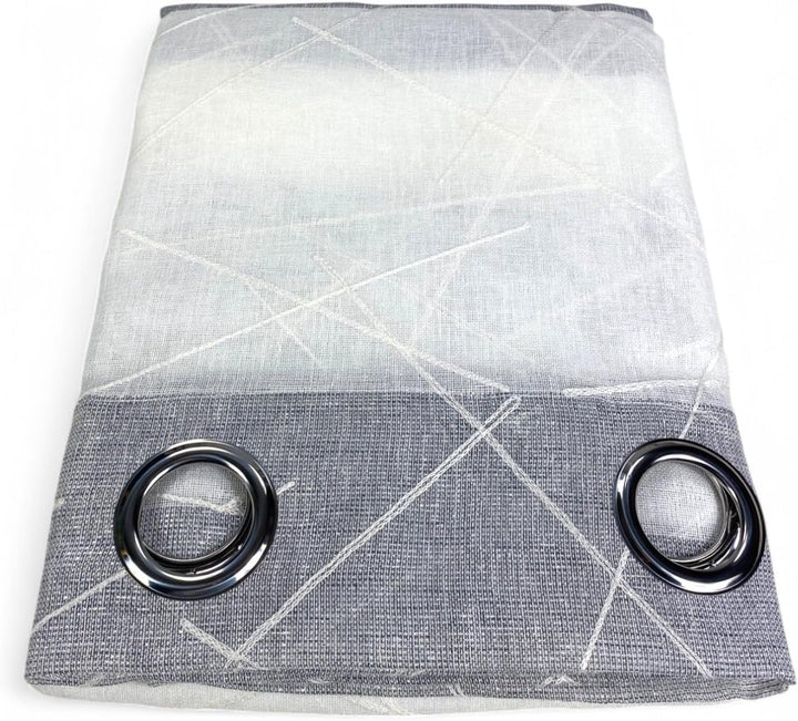 tex Family Vorhang Yara cm 140 x 300 verpackt (grau), Grau
