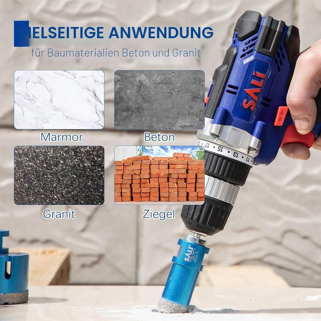 Diamant Fliesenbohrer 25mm 2 Stücke M14 Gewinde Trockenbohrer Diamantbohrer Glasbohrer Set Lochsäge