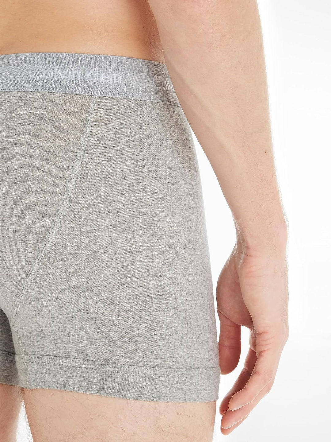 Calvin Klein Herren Trunk (3er Pack) XS Grey Heather, XS Grey Heather