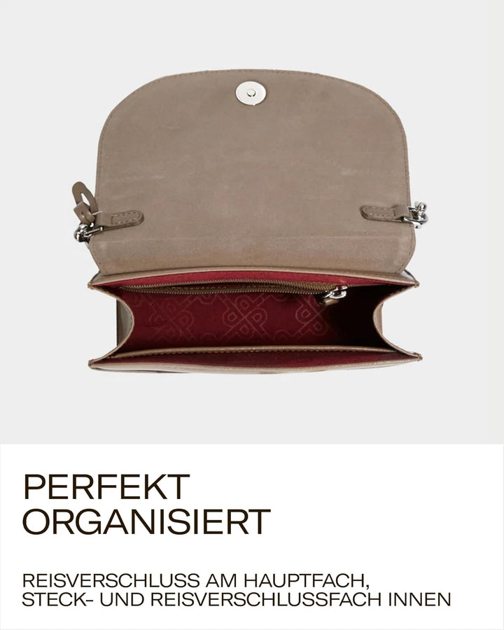 Picard Damen Schultertasche BERLIN aus Rindsleder Klein | mit Magnetverschluss | Schultertasche | Al