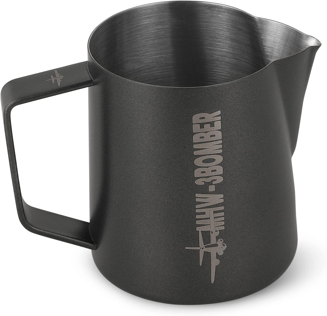 MHW-3BOMBER Espresso Milchkännchen Milk Pitcher 400ml Milchschaumtank Espresso Milchschaumtank Edels