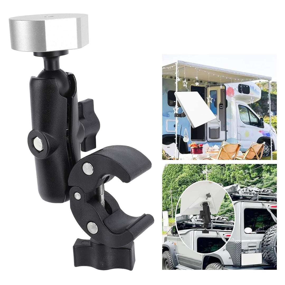 Mini-Rv-Leiter Halterung, Einstellbare Stangen Klemme für Satelliten-Mini-Dish, Dachregal Halterung,