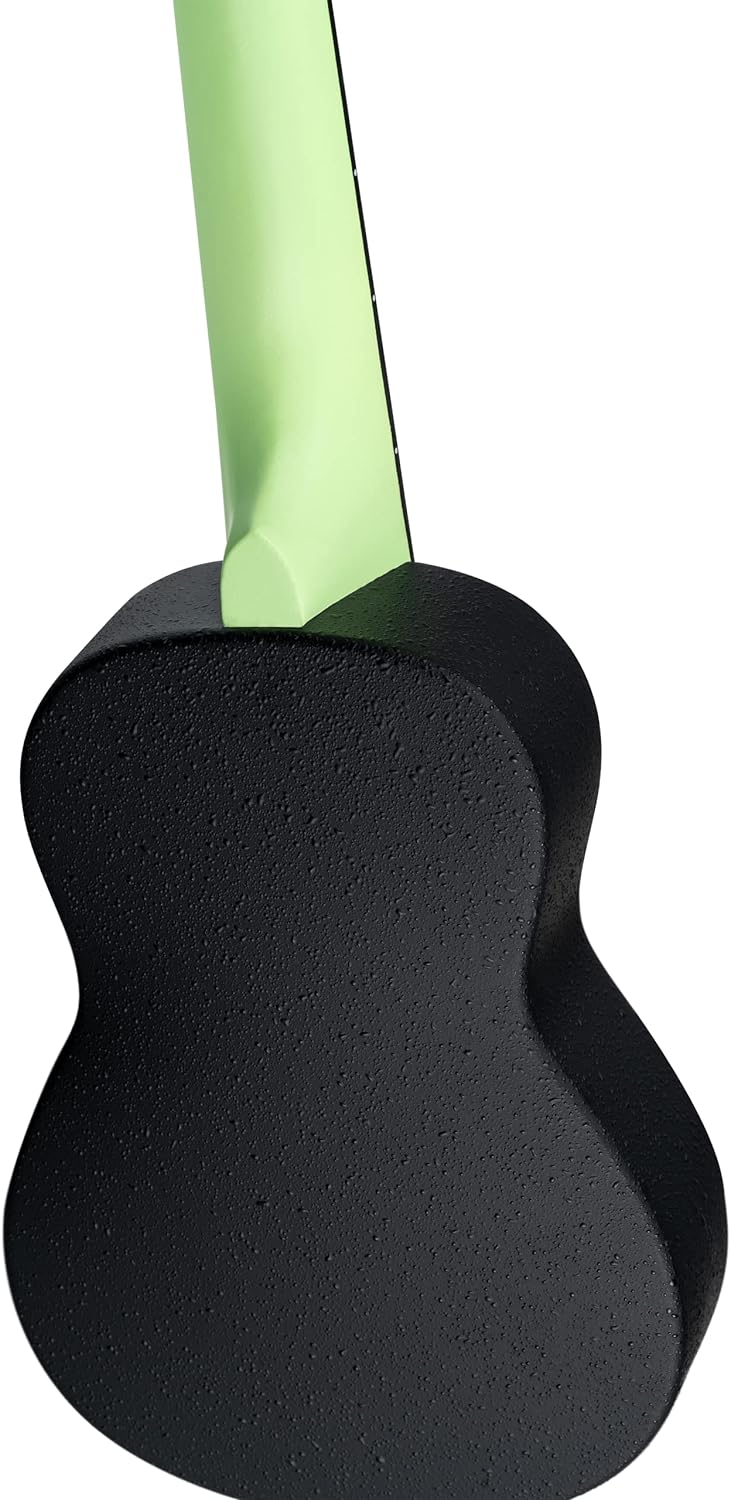 Ortega Guitars Sopran Ukulele grün - Keiki K2 - Starterkit inklusive Tuner, Gurt, 5 Medium Plektren