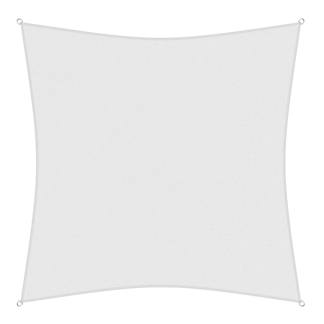 sunprotect 83232 Professional Sonnensegel, 3 x 3 m, Quadrat, Wind- & wasserdurchlässig, weiss 3 x 3