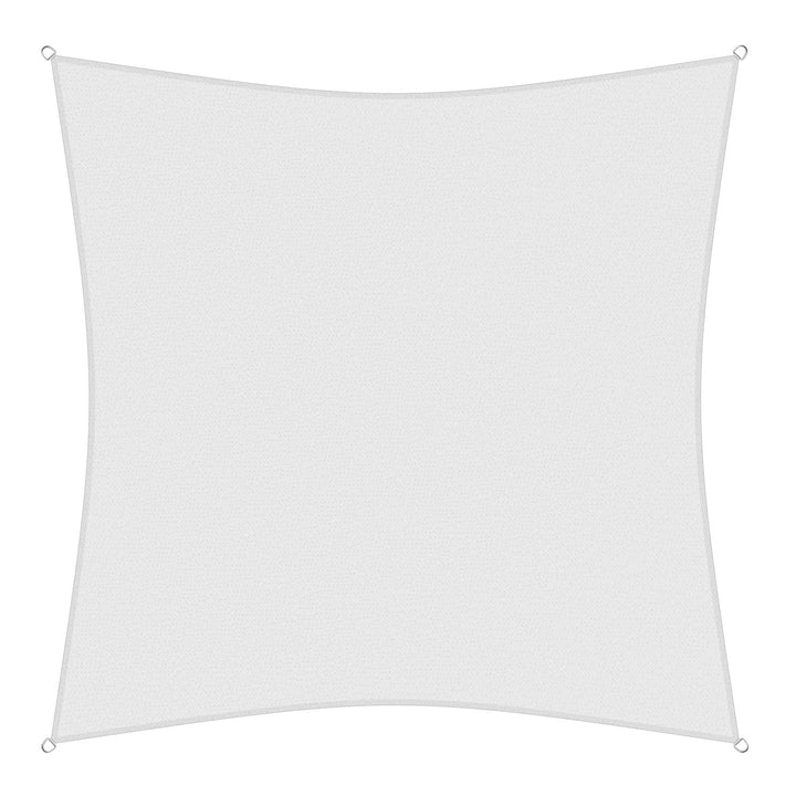 sunprotect 83232 Professional Sonnensegel, 3 x 3 m, Quadrat, Wind- & wasserdurchlässig, weiss 3 x 3