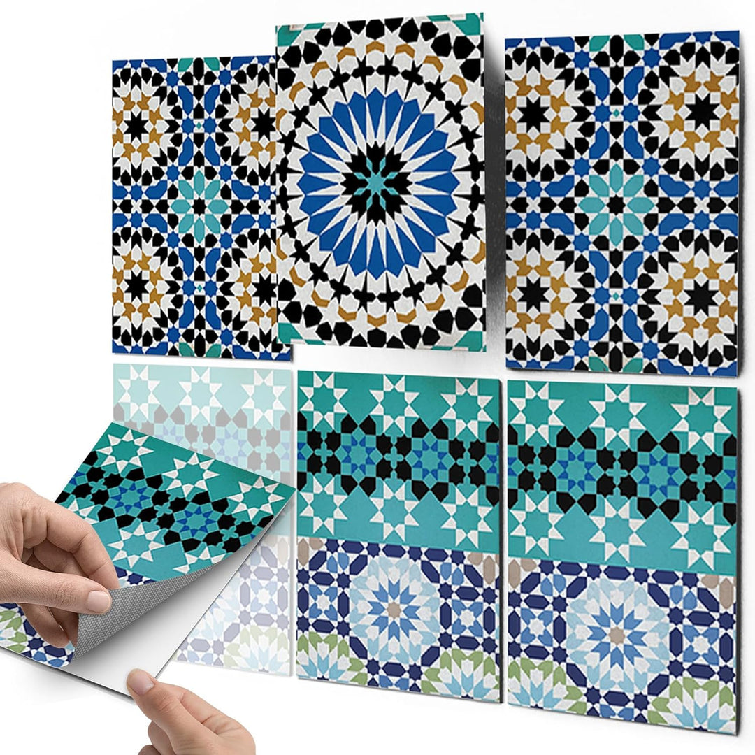 CREATISTO Mosaik-Fliesen Fliesensticker Fliesenfolie - Klebefolie Aufkleber für Wand-Fliesen I Klebe