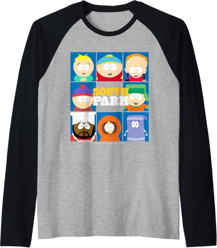 South Park Cast Gerahmt zusammen Raglan