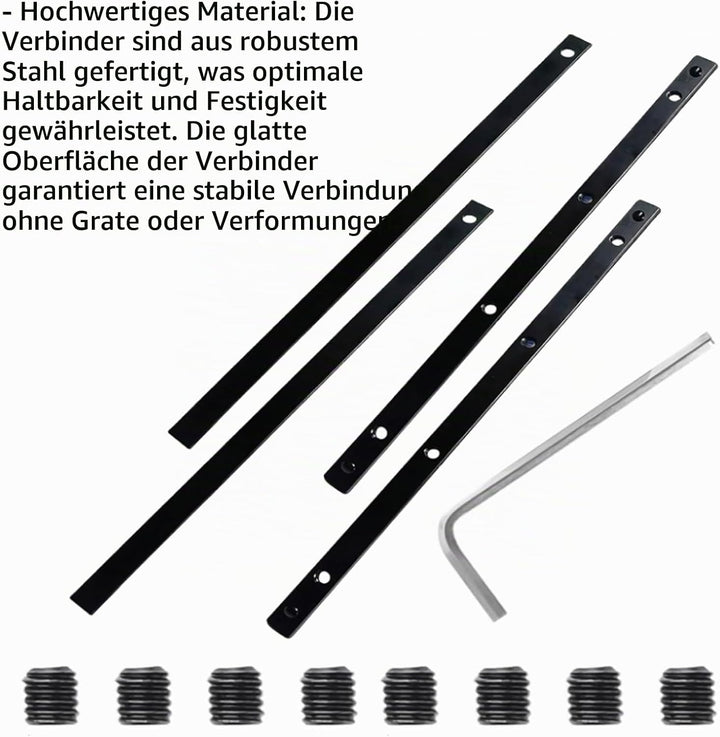 Führungsschienenverbinder – Set mit 4 Stück für Makita und Festool P-45777, kompatibel mit gerade, a