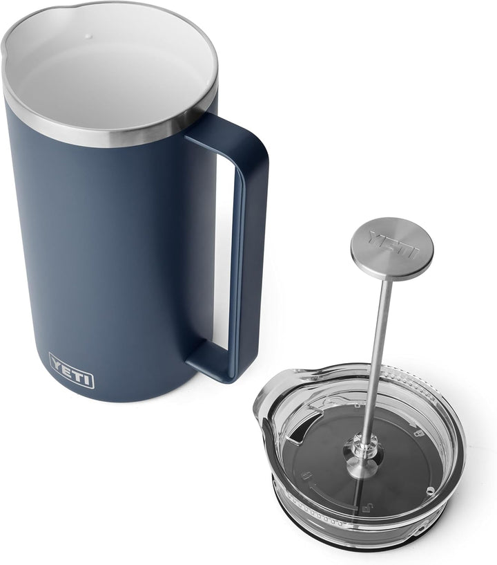 YETI Rambler Stempelkanne Mit DuraSip Keramikbeschichtung, Navy, 64 oz (1.9 L), Navy