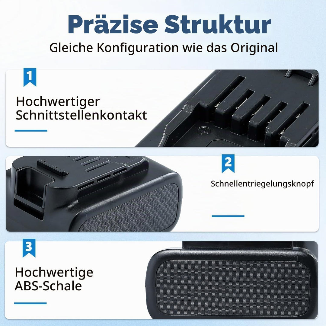 3500mAh Akku für Philips Staubsauger 25.2V Akku, kompatibel mit Philips AquaTrio 9000 Series(XV1797/