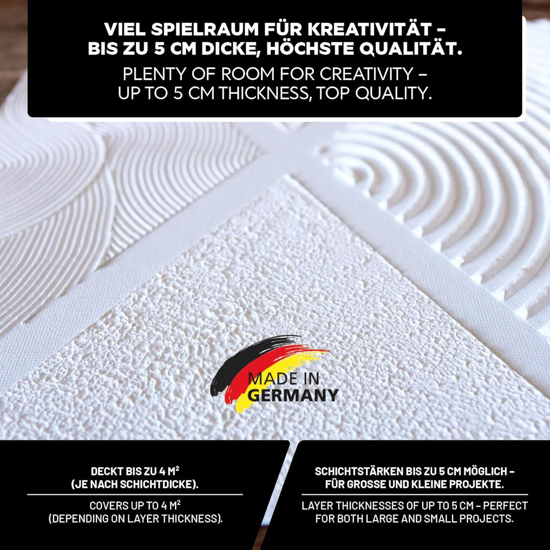 LM Strukturpaste fein 2 x 1,7 kg | Texture Paste | Modellierpaste für Acrylmalerei | Strukturmasse L