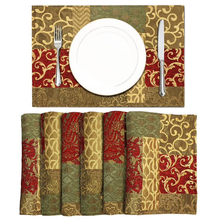TOPLUXE Placemats 30x45cm, Table Mats for Dining Room/Restaurant/Banquet/Festival Decoration (Set of