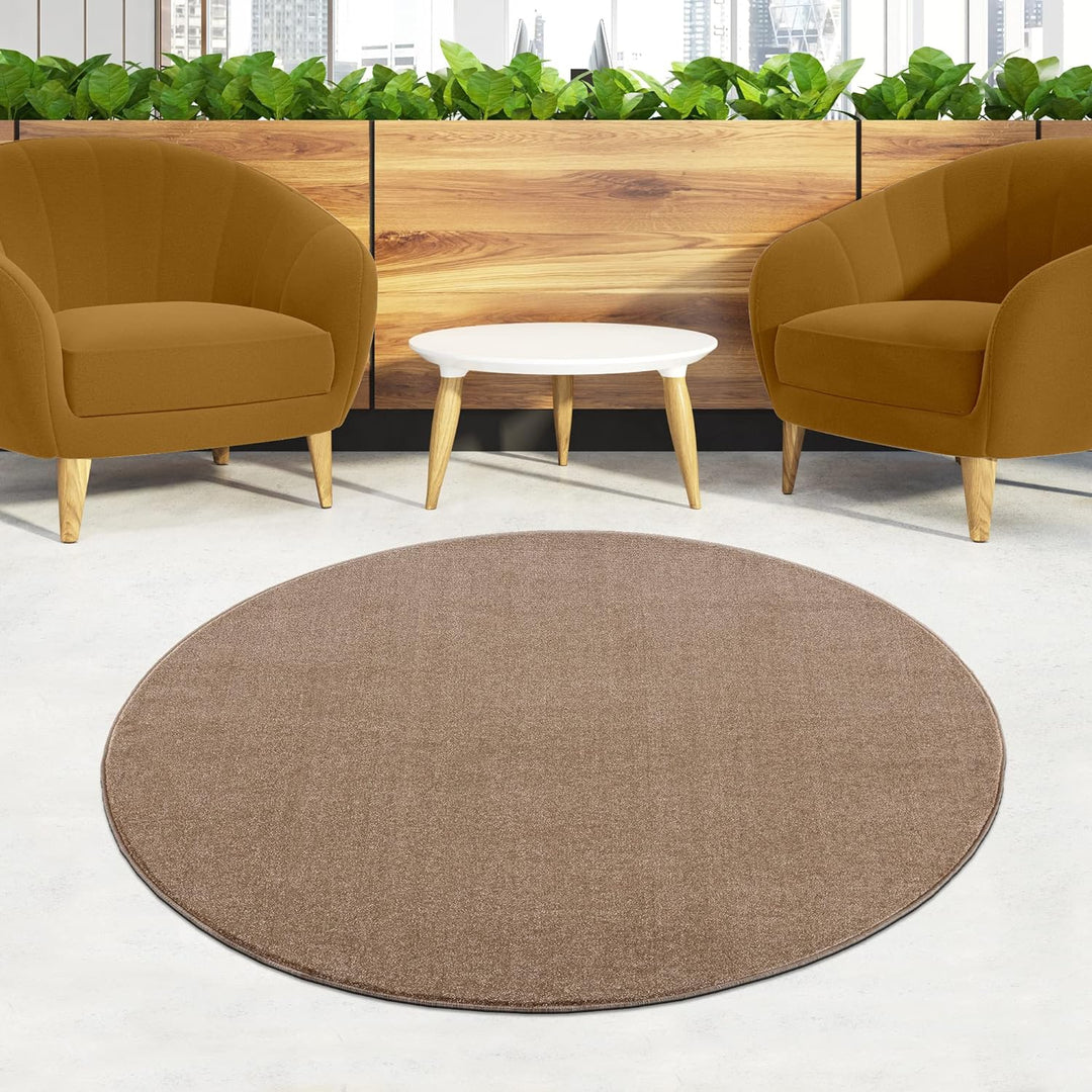 Impression Kurzflor-Wohnzimmerteppich - Schlichte Moderne Teppiche für Schlafzimmer, Büro, Flur, Küc