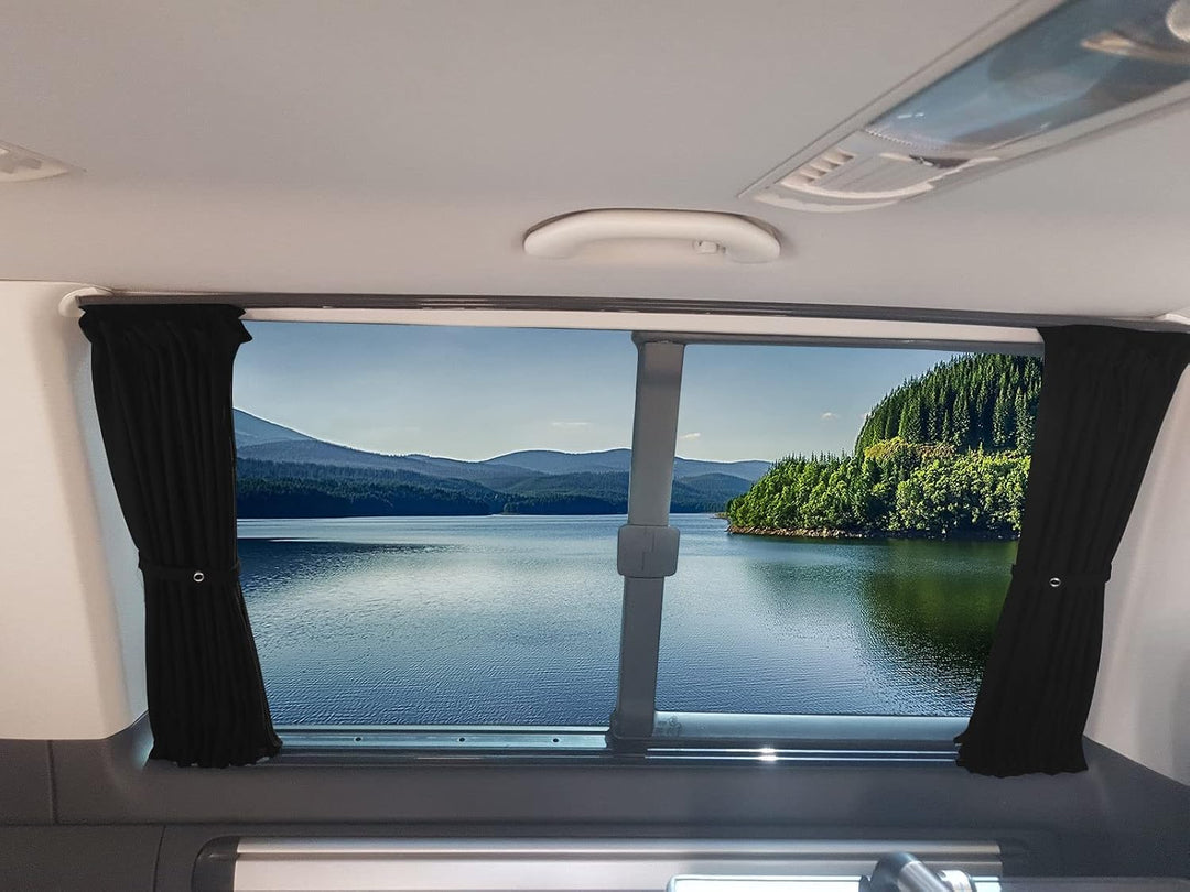 BREMER SITZBEZÜGE Mass Gardinen Vorhänge Sonnenschutz kompatibel mit VW T5 T6 T6.1 Multivan Caravell