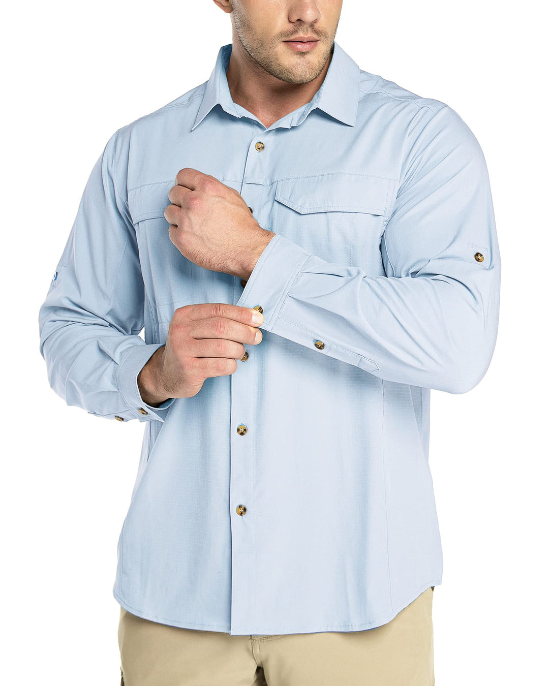 Outdoor Ventures Hemd Herren Freizeithemd Langarm Outdoor Shirt Atmungsaktive Schnell Trocknende Fun