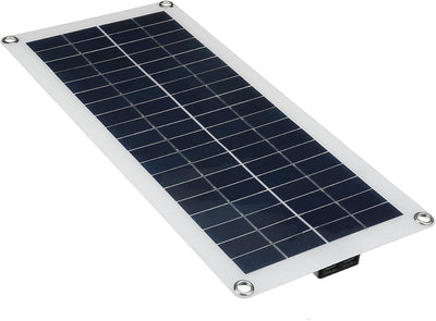 Aumotop Flexible Solarpanel Kit 300W 12V 24V Schaltbar, Komplettanlage Photovoltaik Panel mit Kabel