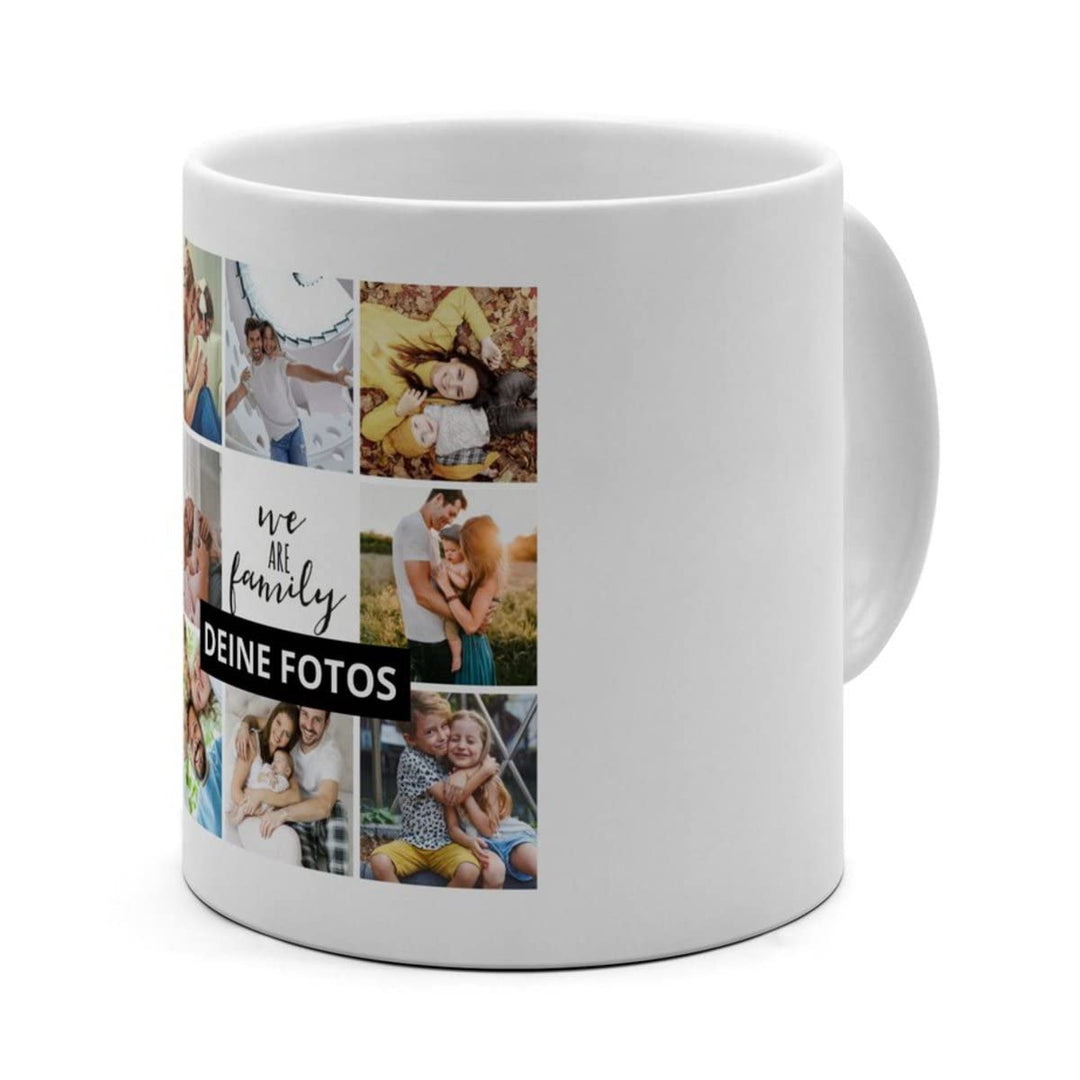 XL Tasse 'Collage' - Personalisierte Fototasse mit eigenem Foto und Text - Grosse Tasse selbst gesta