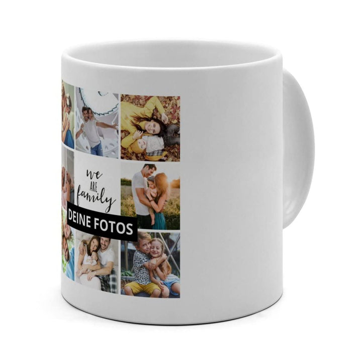 XL Tasse 'Collage' - Personalisierte Fototasse mit eigenem Foto und Text - Grosse Tasse selbst gesta