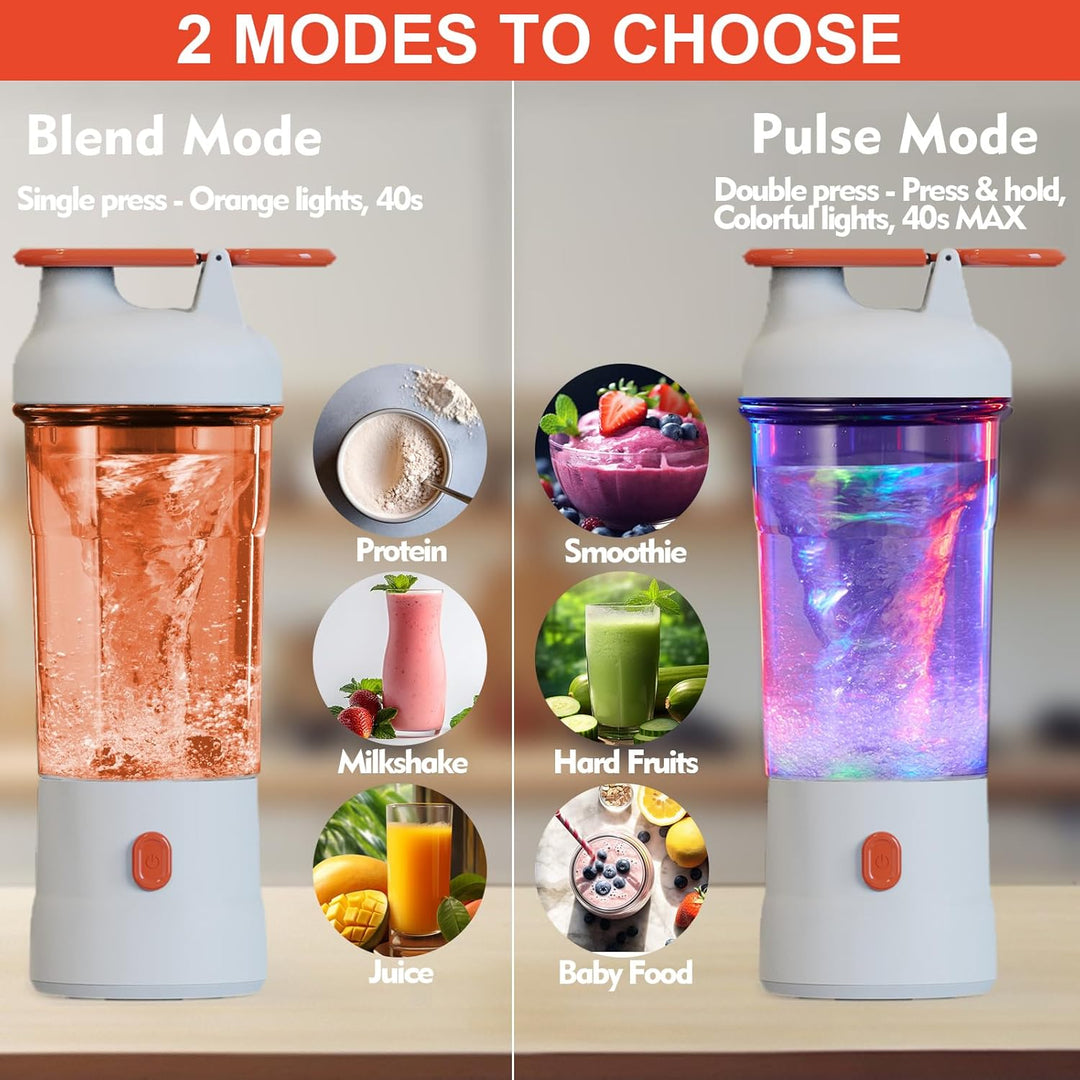 Tragbarer Mixer, 25oz tragbarer Mixer für Smoothies und Shakes mit 6 Klingen, wiederaufladbaren Misc