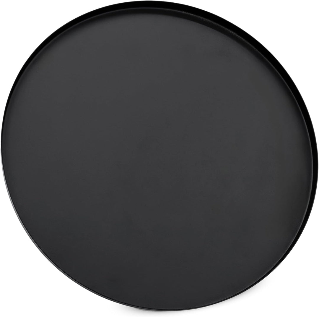 Spetebo Beistelltisch Metall schwarz rund 48 x 28 cm | 2 Ablagen, Klappbar, Abnehmbare Tablett Tisch