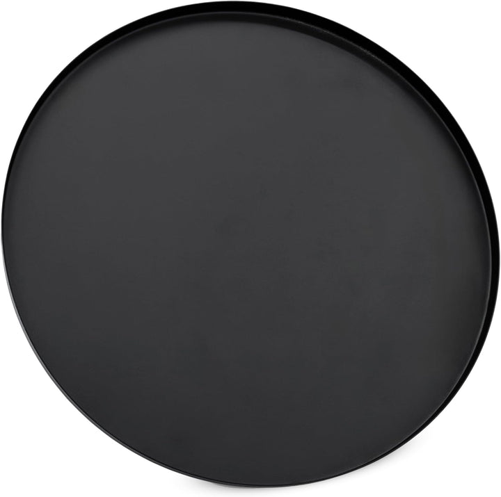 Spetebo Beistelltisch Metall schwarz rund 48 x 28 cm | 2 Ablagen, Klappbar, Abnehmbare Tablett Tisch