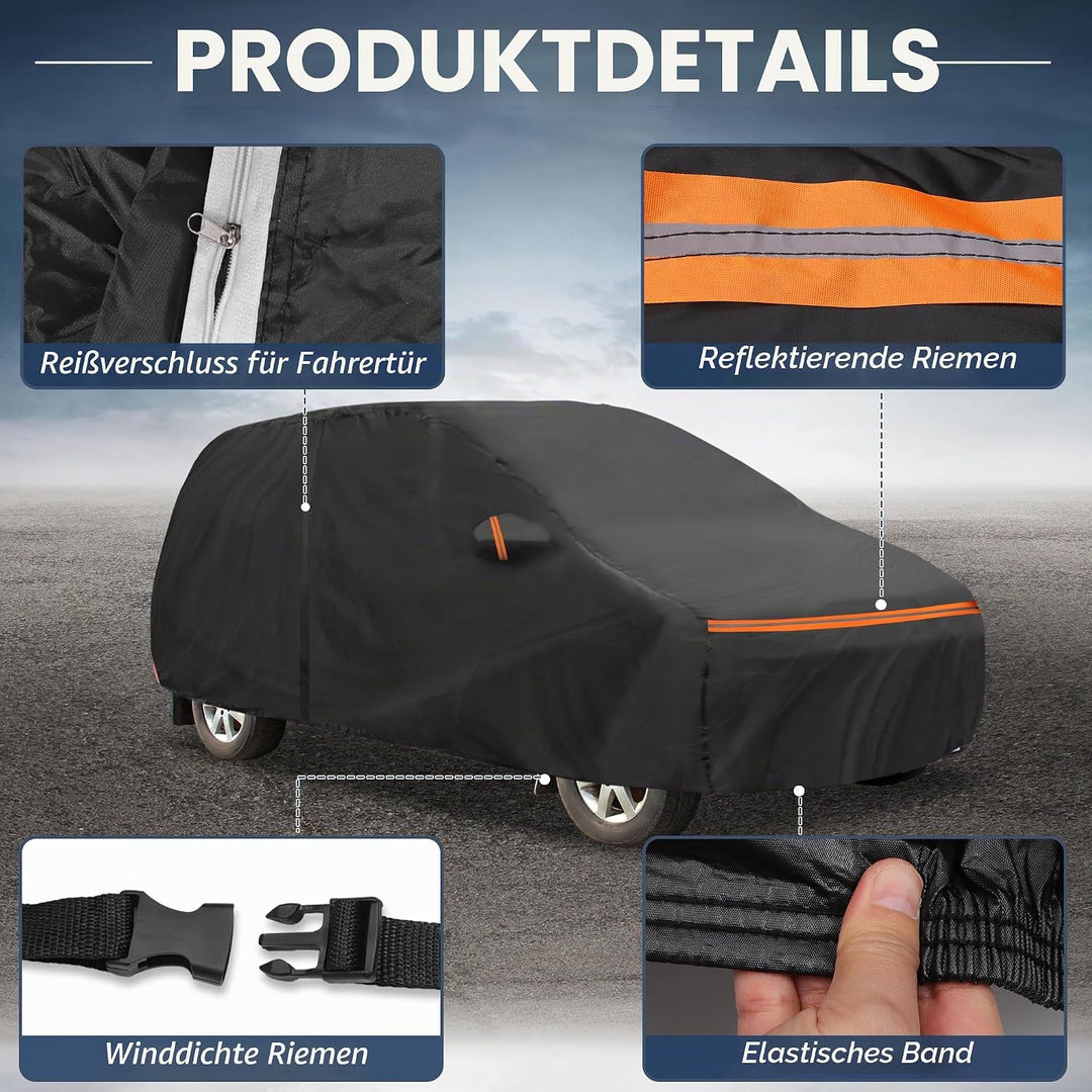 A ABSOPRO Autoabdeckung für Mercedes-Benz Vito 2003-2014 Spunlace-Baumwolle Outdoor für Wasserdicht