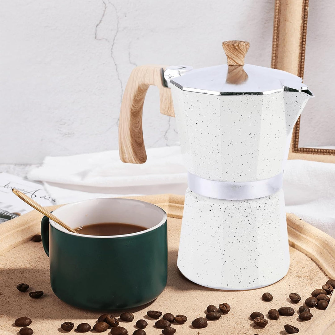 Palmcee Espressokocher für Den Herd, 6 Tassen Espressotassen Mokkakanne mit Filter, 300 ML, Italieni