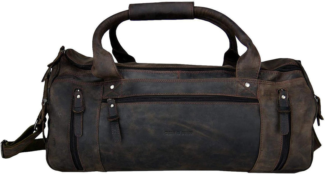Greenburry Weekender - Vintage Revival Leder - Abnehmbarer Schultergurt mit Polster - Extra grosse R