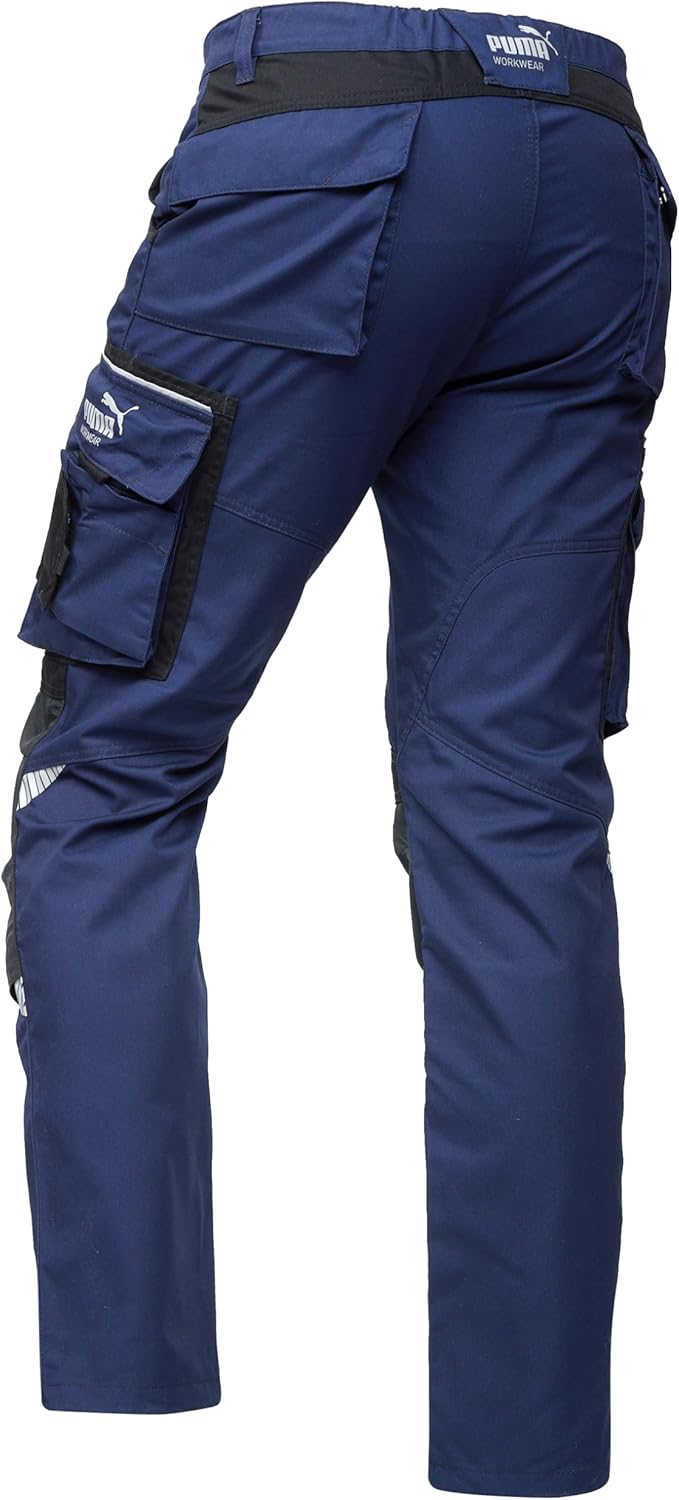 PUMA WORK WEAR Premium Arbeitshose mit vielen Taschen und extra verstärktem Nylon Gewebe 56 Marinebl