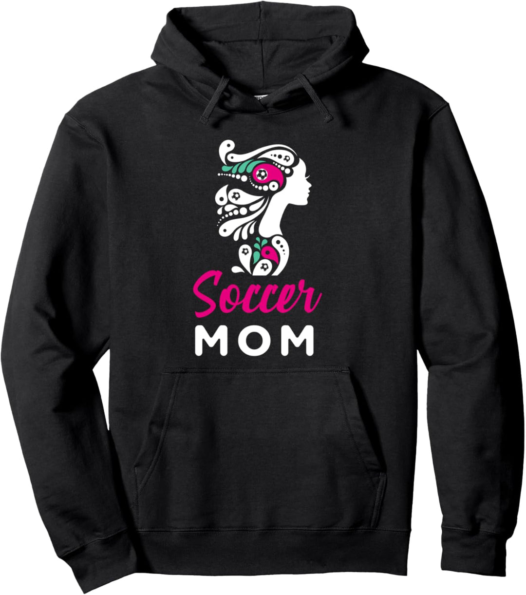 Fussball Mama Outfit Lustiges Fussball Mutter Mütter Design Pullover Hoodie