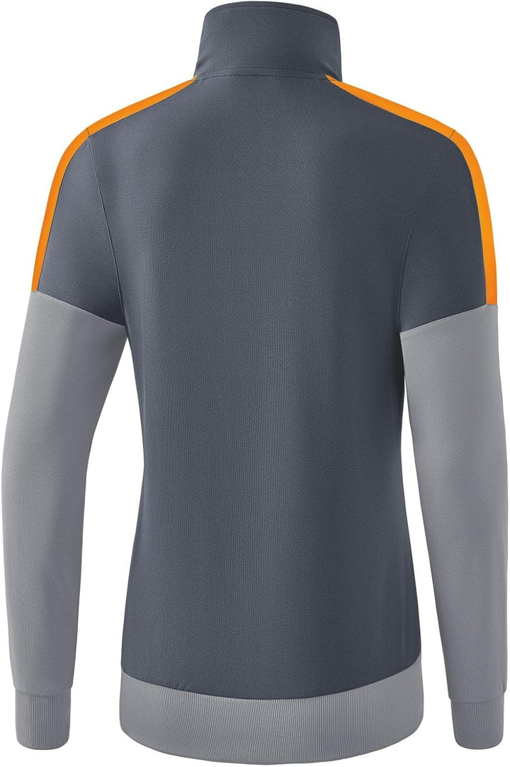 Erima Damen Trainingsjacke Squad Worker 34 Slate Grey/Monument Grey/New Orange, 34 Slate Grey/Monume