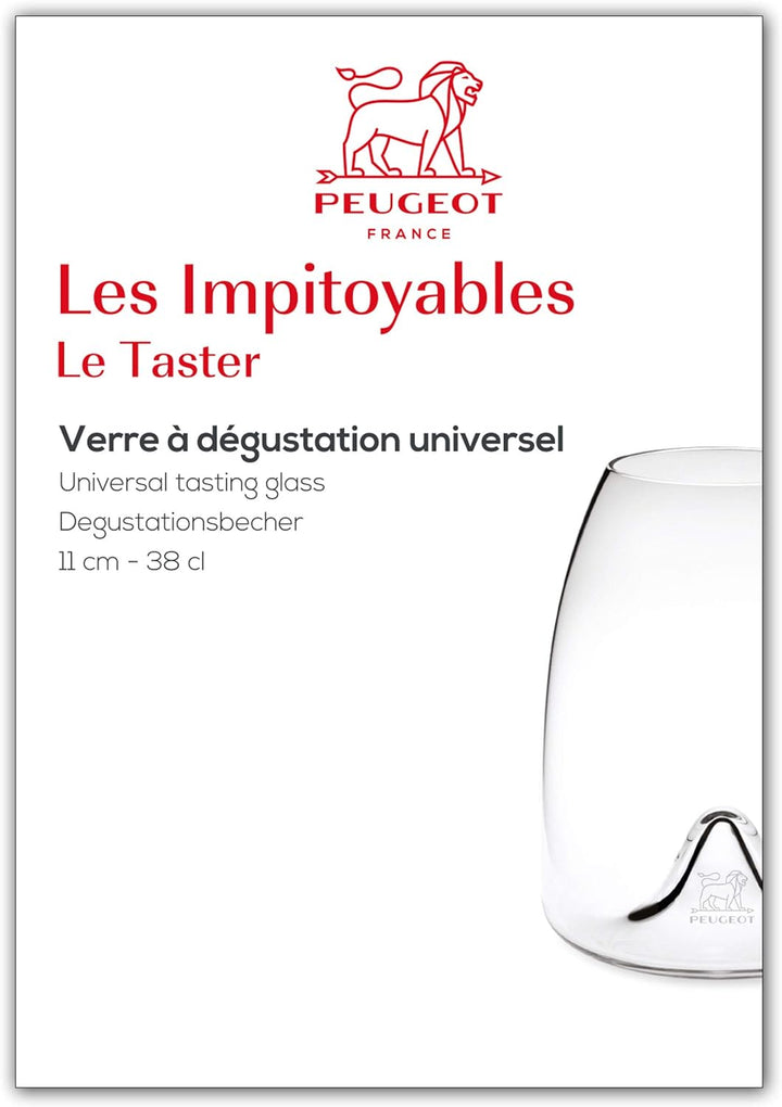 Peugeot Verkostungsglas für Bier, Wein und Whisky, Fassungsvermögen: 38 cl, Les Impitoyables - Le Ta