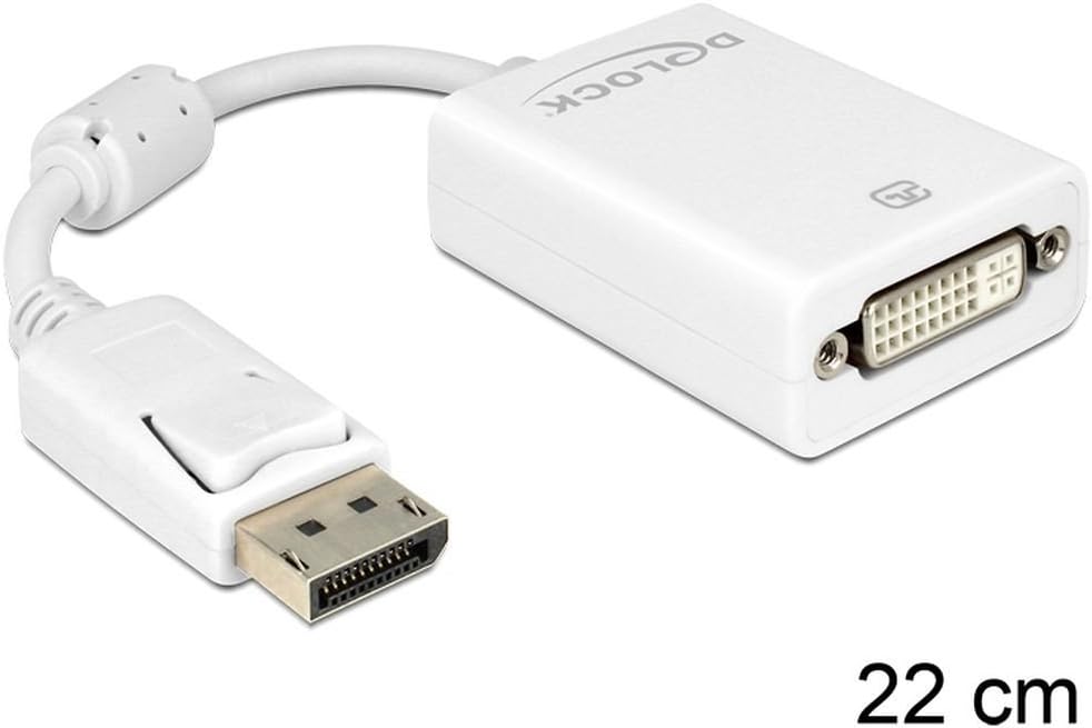 DeLock Adapter Displayport-St > DVI24+5-Bu Weiss
