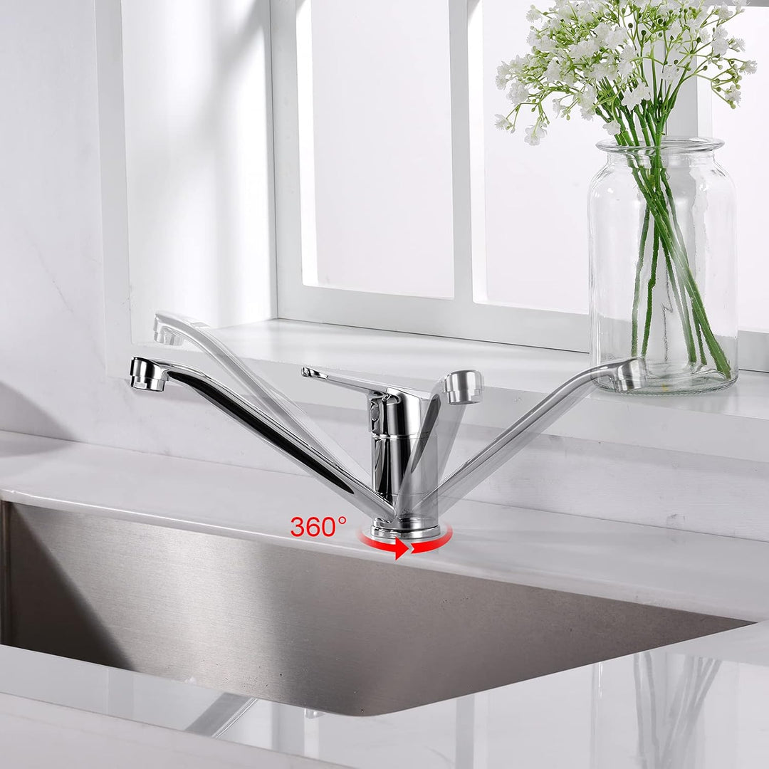 Ibergrif Küchenarmatur 360 ° Drehbare- Wasserhahn Küche Infache Montage &amp; M11057 Wasserhahn Bad-Misc