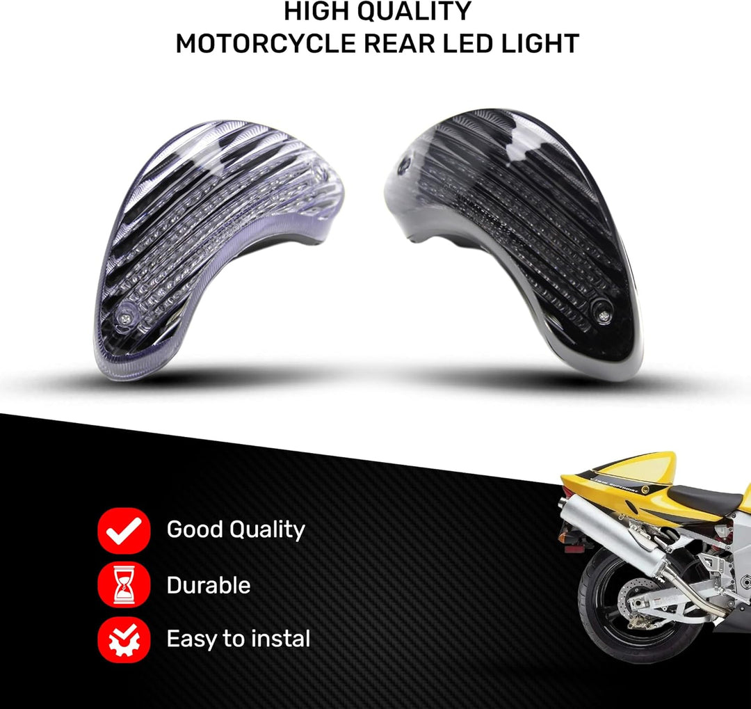 aVDB-moto LED-Bremslicht mit integrierten Blinker kompatibel mit SV 650, TLS, TLR 1999/2003 (Getönt)