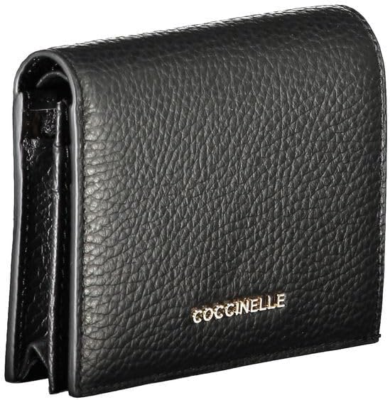 Coccinelle Kleine Geldbörse für Damen, Metallic, weich, e2 mw5 17 21 01, Schwarz, Einheitsgrösse