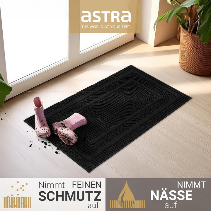 Astra Fussmatte aussen rutschfest - Schmutzfangmatte wetterfest - Outdoor Türmatte schmutzabweisend