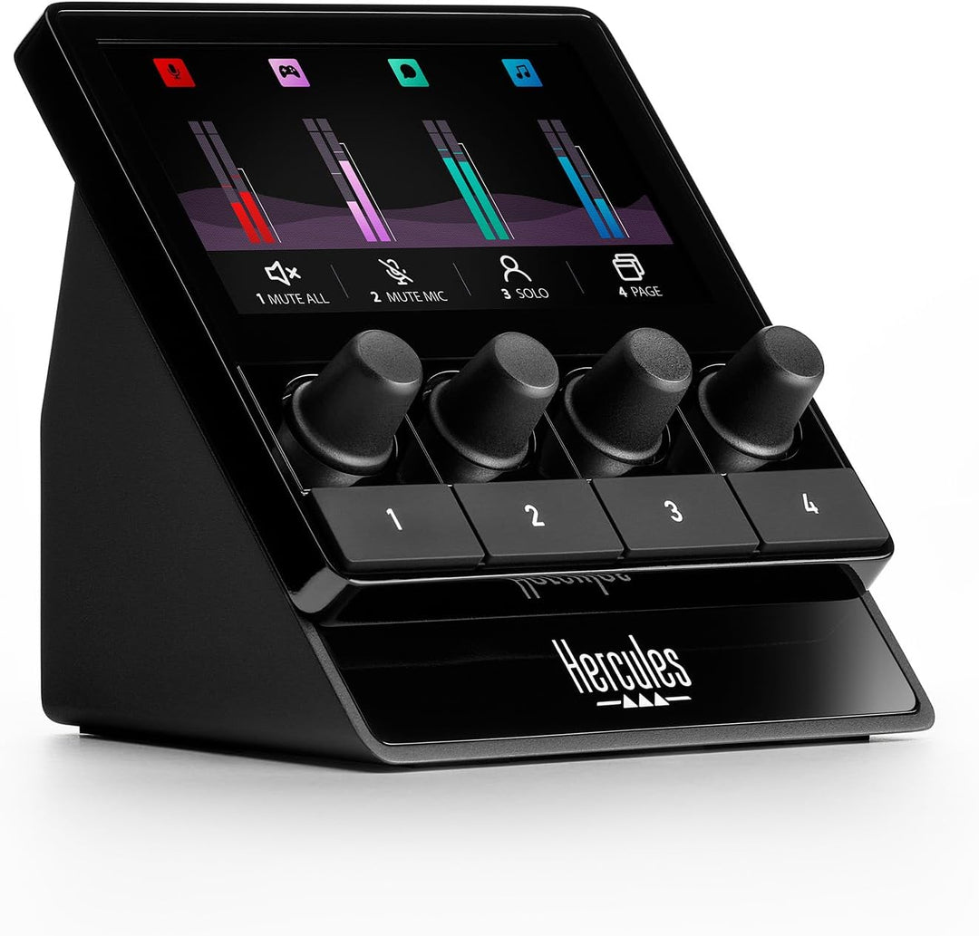 Hercules Stream Starter Kit - Stream 100 + Mikrofon HUD-600 PC | Stream-100-LCD-Controller, USB/XLR-