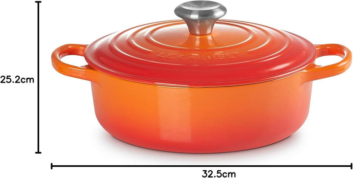 LE CREUSET 21179240902430 risotto pot, Gusseisen, 3.1 liters, Ofenrot 24 cm Ofenrot, 24 cm Ofenrot